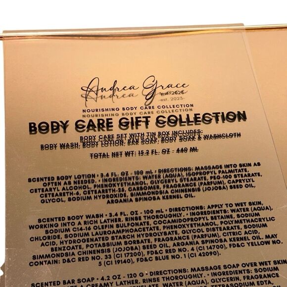 Andrea Grace 5pc Holiday Gift Set sugar berries Bath Body NEW - Picture 5 of 7